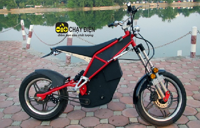 Xe máy điện tự chế độc đáo Xe máy điện tự chế độc đáo